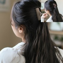 반묶음 집게핀 2p 베이지 코코아 큐빅집게핀 여아리본핀 헤어악세사리쇼핑몰 머리핀쇼핑몰 똥머리핀 헤어핀쇼핑