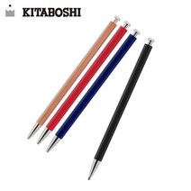 KITABOSHI 감성문구 목재 홀더샤프2.0+샤프너세트, 청색, 청색