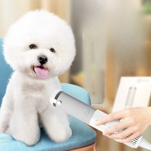 소형견 드라이기빗 가정용 저소음 고속 송풍기, 화이트  워터블로어 + 브러싱 헤어스타일링