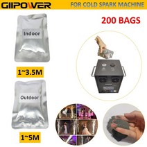 Ti 파우더 콜드 스파크 기계 200 W 케이스 포함 1-600 백 Dmx 스파클러 불꽃 놀이 스파클 웨딩, [02] Outdoor, [14] 70 Bags