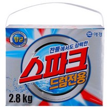 스파크 드럼용 카톤가루세제 분말세제 리필, 2.8kg, 1개