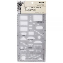 Pickett 아이소메트릭 육각형 너트와 헤드 템플릿 8, Military Map Symbols