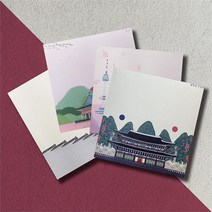 우리일쌍 서울은 너무 예쁘다 메모지 묶음 세트 한국적인 분위기 디자인 문구 굿즈 (5113278)