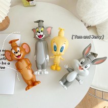톰과제리 샴푸 린스 욕실 용품 화장실 용기 세제 펌프 샤워 목욕 세면 세안 세수, 1