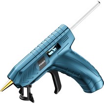 공구 무선글루건 충전식 글루건총 접착제 실리콘 스틱, 익스트림  전기 글루건셀3개 글루스틱 100개