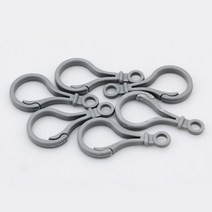 플라스틱 캔디 램프 모양 버클 트리거 후크 25x50mm 랍스터 걸쇠 DIY 키 체인 회전 클립 스냅 가방 열쇠 고리, [01] 20pcs, [12] grey