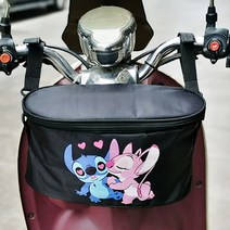 프레임 로드 캐링백 받침대 실내거치대 송아지 전동차 앞치마 가방 방수 스쿠터 수납가방 수납주머니 배터리 차치물, 16 带盖가방블랙/스티규어용량 증대