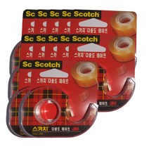 스카치 3M 다용도 셀로판테이프 디스펜서 581 18 mm x 15 m, 24개
