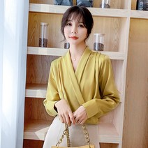 HQINT 여성 셔츠 남방 티셔츠 긴팔 셔프남방 빅사이즈 오버핏 봄 가을 기본 롱남방 루즈핏 여자 ZA-68113