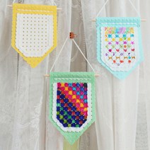 펠트대장 플래그 포켓만들기(DIY키트), 연분홍