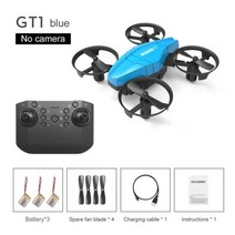 2023년신상 4 채널 원격 제어 항공기 고도 2 기어 미니 Quadcopter 드론 6 축 자이로 속도 조절 크리스마스 선물, Blue 3 Battery+CHINA