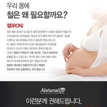 네추럴라이즈 철분 영양 제 보충 임산부 약 헤모글로빈 산모 액티브, 1개