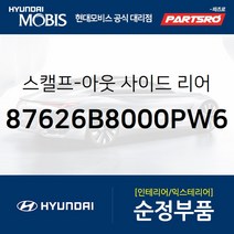 올뉴 싼타페DM/싼타페DM 더프라임 순정 사이드미러 커버(백미러 스캘프) 우측(화이트크리스탈) (87626B8000PW6) 올
