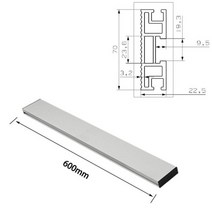 톱다이 테이블쏘 450/600/800mm 알루미늄 프로파일 70mm 높이 T-트랙 목공 작업대 DIY 수정, [02] 600, 02 600