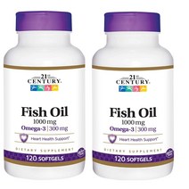 21세기 센트리 21st Century Fish Oil 1000 mg 피쉬오일 120캡슐 2개, 1개, 1