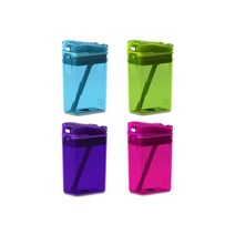 드링크인더박스 물통 트라이탄 빨대포함 블루 휴대용, 핑크