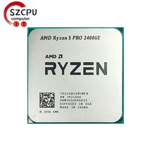 AMD Ryzen 5 PRO 2400GE R5 3.2 GHz 쿼드 코어 8 스레드 35W CPU 프로세서 YD240BC6M4MFB 소켓 AM4, 한개옵션0
