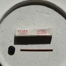 Stupa 스투파 튜브형 인센스 스틱 네팔 향피우기 홀더 세트, citronella