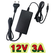 순흥전기 어댑터 12V 어댑터 시리즈 12V 0.3A ~ 10A 까지 생산 아답터 직류전원장치, 12V 3A 전원선일체형