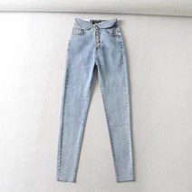 하이 웨스트 스키니 청바지 여성 스트레치 패션 팬츠
