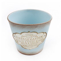 갑조네 엔틱커버화분 우레탄화분 인테리어 화분 공기정화식물, 스카이블루