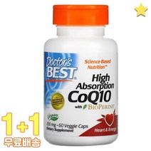 닥터스베스트 코큐텐 바이오페린 함유 200mg 60정 2통, 1개, 기본