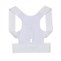 허리 어깨 굽은등 바른자세 교정기 corset back correction 자 숄더, 씨엔, 하얀색, m, 1개