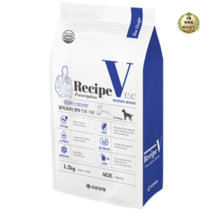 라이브잇 유한양행 Recipe V 반려견 처방식사료, 13개, 1.2kg, 유리너리(비뇨계)