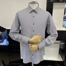 [바찌] [동아구미점] 남성 면 혼방 소재에 잔잔한 체크 슬림핏 셔츠 VD1K3CS551