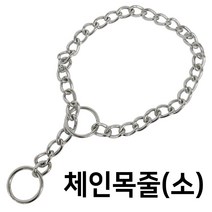 체인 목줄(소) 중대형견 초크체인 쇠목줄 개줄 애견, 쿠팡 본상품선택
