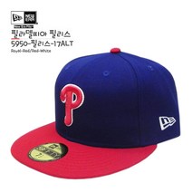 뉴에라 [슈즈네][정품] MLB 어센틱 필라델피아 필리스 얼트 야구모자 사이즈캡 59FIFTY 메이저리그 선수모자 미국직배송