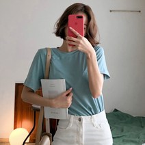 화이트폭스 여성용 소프트베이직 티셔츠