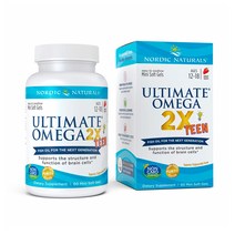 노르딕내추럴스 얼티메이트 오메가3복용법 2X 틴 1120mg EPA 586 DHA 456 딸기맛 60정