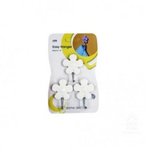 ZZF247580 마스크걸이9076 꽃잎(대) 3P(색상랜덤) 꼭꼬핀 자석후크, 1