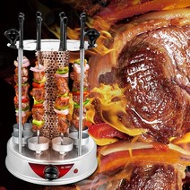 가정용 전기 바베큐 그릴 무연 양고기 바베큐 꼬치 기계 회전 양고기 꼬치 바베큐 기계, 8 포크