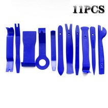 자동차 인테리어 수리 도구 세트 자동 휴대용 역학 설치 제거 pry 도구 제거 수리 도구 세트, 11pcs-블루