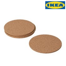 이케아 컵받침 코르크 10CM 4개입 컵받침대