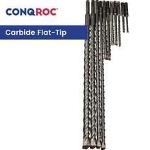 11 조각 긴 벽돌 드릴 비트 세트 SDS 플러스 샹크 전기 해머 초경 플랫 팁 직경 5mm 20mm 케이스, SDS-PLUS, 110-450mm