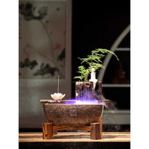 실내 분수 인테리어 자연 가습 집들이 선물 소품, A