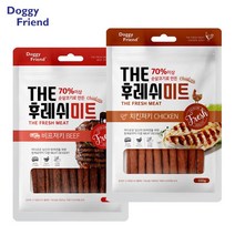 노령견용 말랑한 저염식 육포2종6봉 당뇨관리 맛있는 강아지건식 강아지간식추천 져키
