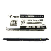 프릭션 노크 볼펜 0.7mm, 블루, 2개