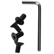 4Pcs 스쿠터 핸들 전면 포크 튜브 나사 육각 교체 부품 키트 M365 Ninebot Es2 액세서리, 01 Black