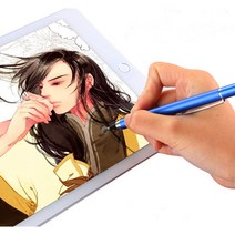 라온텐 태블릿 스마트폰 초미세 터치펜, 1개, blue