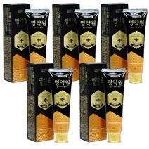 (치은염 치주염 치주질환 잇몸질환 예방효과) 죽염 명약원 골든 프로폴리스 치약 120g, 5개