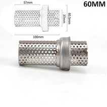 51mm 60mm 범용 DB 킬러 촉매 슬립 오토바이 소음기 소음 제거기 배기 흐름 모토 이스케이프 머플러, a-60mm, A-60mm