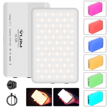 유튜브용 캠코더 Ulanzi-VL120 LED 비디오 라이트 카메라 사진 스튜디오 조명 Vlog 회의 램프 유튜브 라이, 02 VL120 White