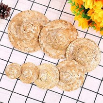 미니 밀짚모자/인형모자/석고방향제 장식모자/식물모자, 5.5cm  낱개