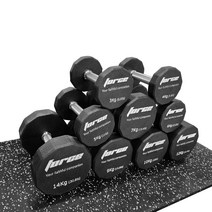 [동화스포츠] 포스12각 우레탄 아령 냄새안나는 CPU 덤벨, 22.5kg 1개, 1개