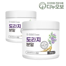 도라지 가루 국산 100%, 180gX2병, 2개
