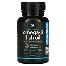 스포츠리서치 오메가-3 피쉬 오일 트리플스트랭스 1 250mg 소프트젤 60개입, 60정 2개